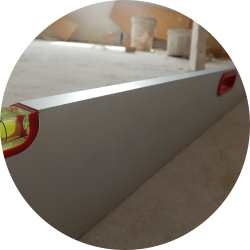 качество стяжки - рейка